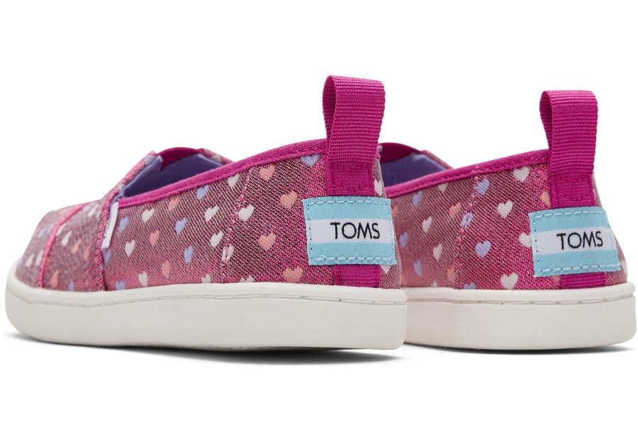 Toms Youth Alpargata Glimmer Hearts Hearts