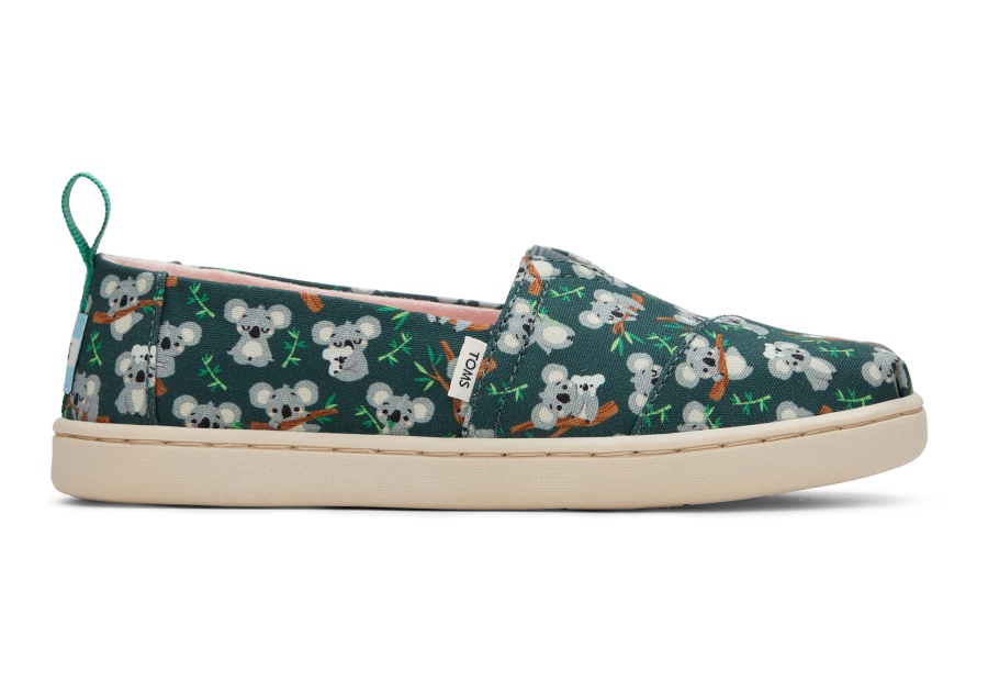 Toms Youth Alpargata Koala Forest Green