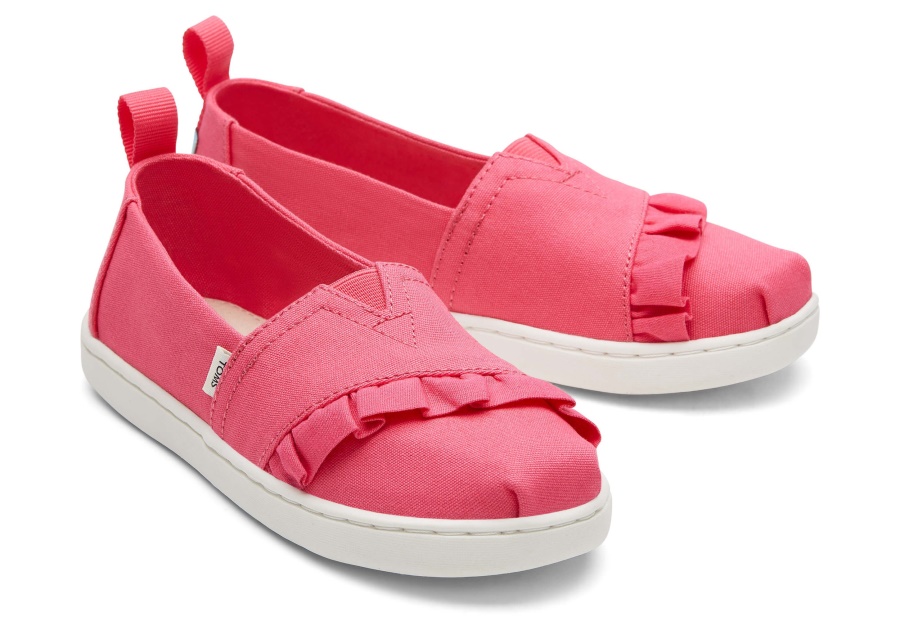 Toms Youth Alpargata Ruffle Raspberry