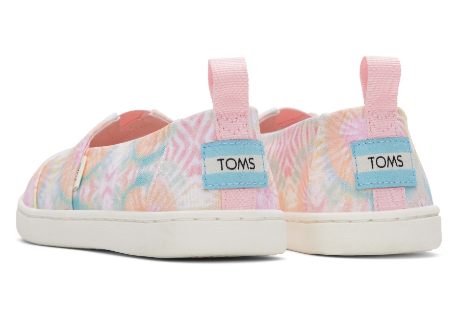 Toms Youth Alpargata Tie Dye Pink Tie Dye