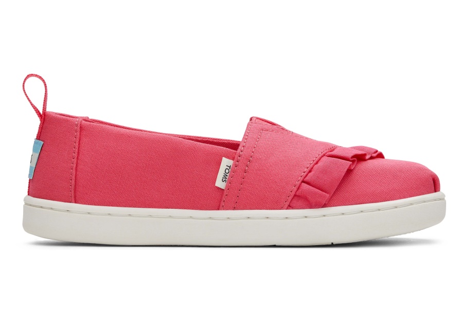 Toms Youth Alpargata Ruffle Raspberry