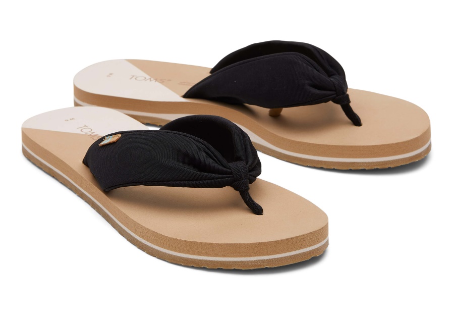 Toms Piper Flip Flop Repreve Black
