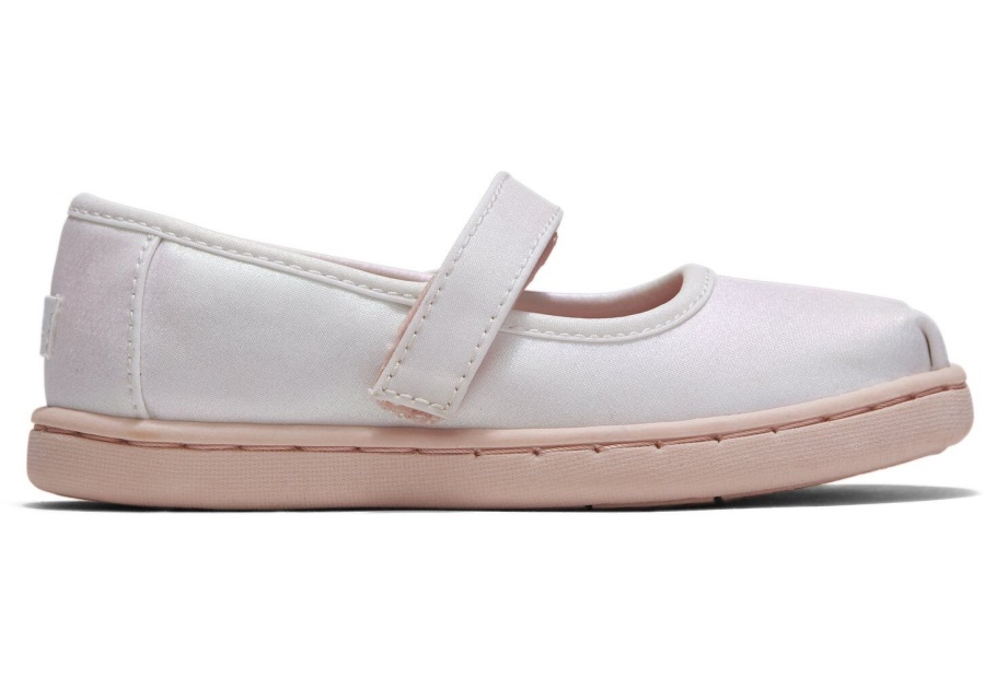 Toms Tiny Mary Jane Slip-On White