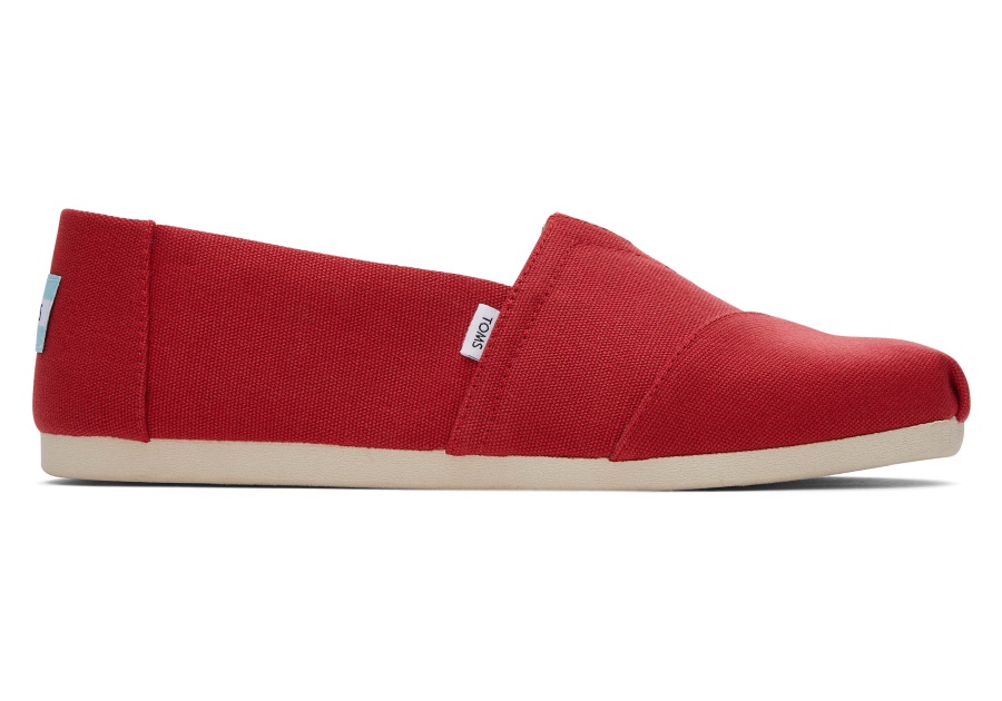 Alpargata Recycled Toms Cotton Canvas Red