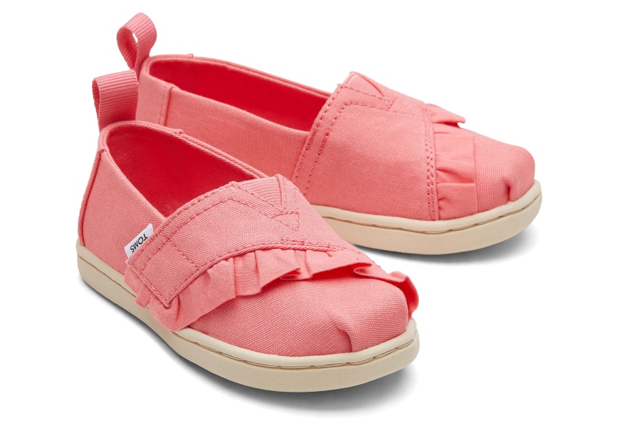 Toms Tiny Alpargata Ruffle Rose