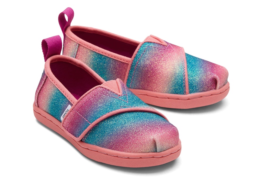 Toms Tiny Alpargata Gradient Glitter Pink Gradient