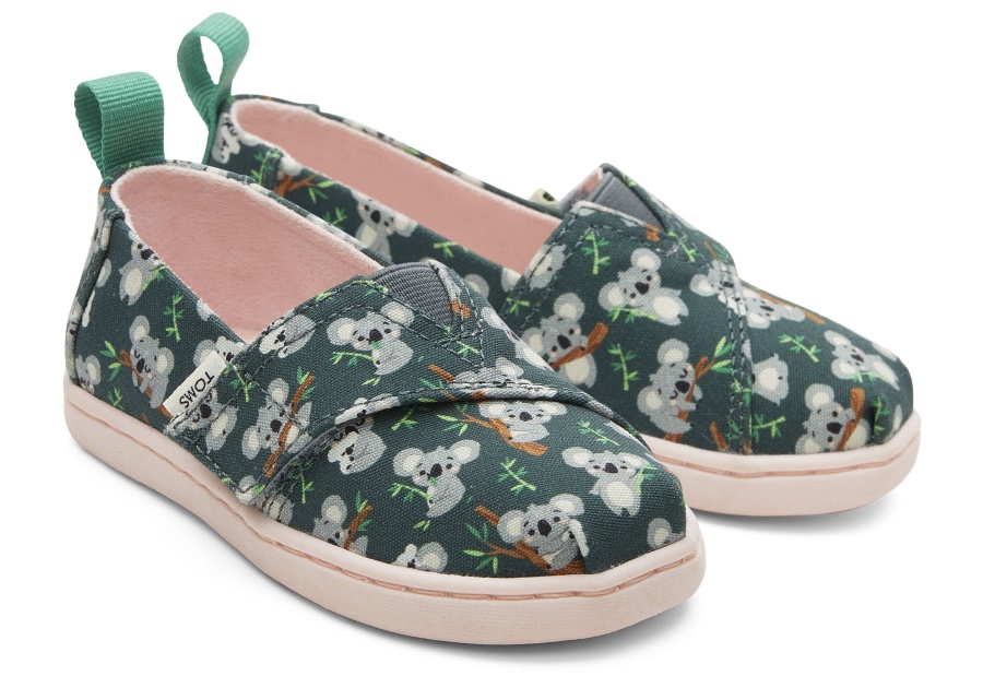 Toms Tiny Alpargata Koala Forest Green