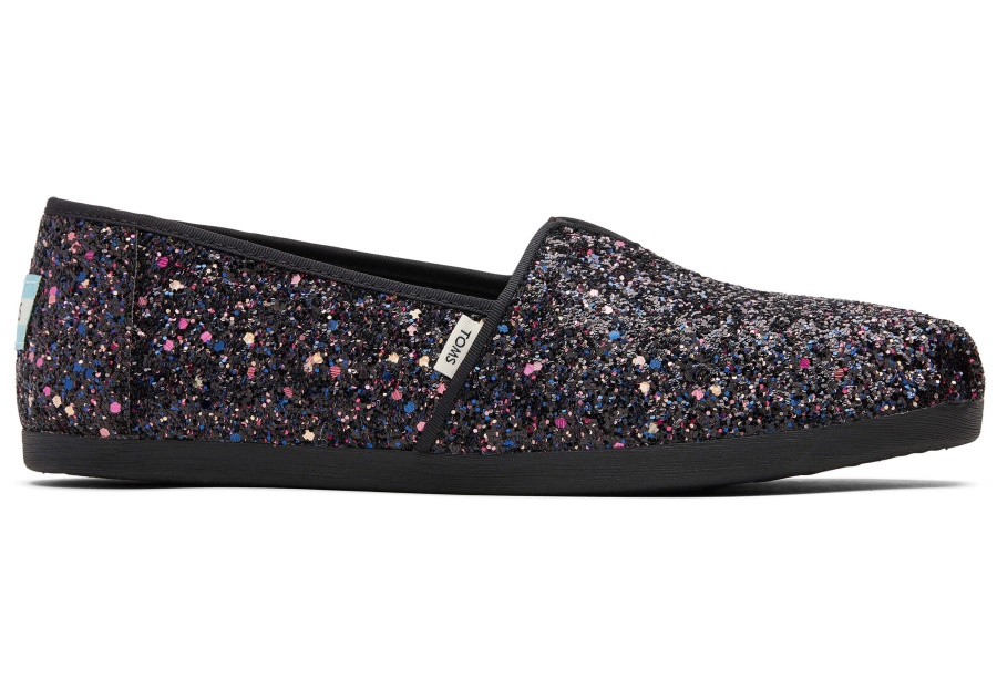 Toms Alpargata Glitter Black