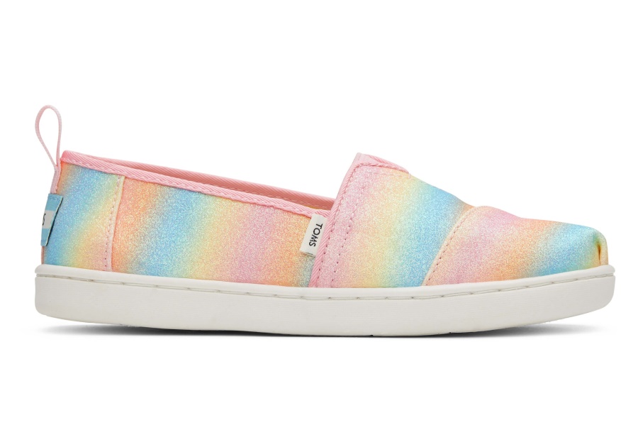 Toms Youth Alpargata Glitter Candy Pink