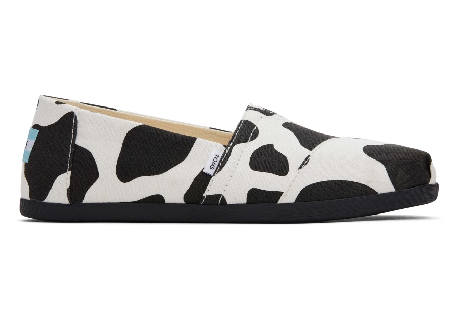 Toms Alpargata Cow Cow Print Black